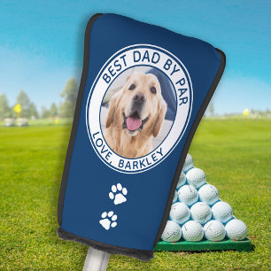 Best Dad By Par Personalized Pet Dog Photo Golf Head Cover