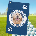 Best Dad By Par Personalized Pet Dog Photo Golf Towel<br><div class="desc">Best Dad By Par ... Two of your favourite things , golf and your dog ! Now you can take your best friend with you as you play 18 holes . Surprise the Dog Dad and Golf Lover with these super cute dog photo custom golf towels and matching golf accessories...</div>