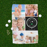 Best Dad by Par | Photo Collage Father's Day Golf  Golf Towel<br><div class="desc">Give your golf pro dad a Father's Day gift he can proudly use on the golf course! The perfect gift for any dad (can be customized for any daddy moniker - papa, grandad, grandpapa, grampa, gramps, grampy, pawpaw, pappou, poppop, abuelo etc). Upload your digital photos to customize a gift he...</div>
