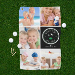 Best Dad by Par | Photo Collage Father's Day Golf  Towel<br><div class="desc">Give your golf pro dad a Father's Day gift he can proudly use on the golf course! The perfect gift for any dad (can be customized for any daddy moniker - papa, grandad, grandpapa, grampa, gramps, grampy, pawpaw, pappou, poppop, abuelo etc). Upload your digital photos to customize a gift he...</div>