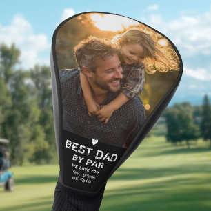 Best Dad By Par Photo Cool Golfer Father's Day Golf Head Cover