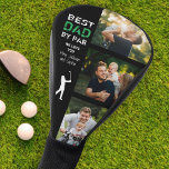 Best Dad By Par Photo Cool Golfer Father's Day Golf Head Cover<br><div class="desc">Cool Custom Father's Day gift for the Best Dad Ever. Modern distressed typography message reading BEST DAD BY PAR as well as a personalized message next to a collage of 3 family photos make this golf head cover a keepsake gift he'll love to show off on the course.</div>