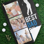 Best Dad By Par Photo Father's Day  Golf Towel<br><div class="desc">A modern Best Dad by Par design</div>