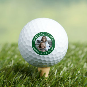 Best Dad By Par Photo Golf Balls