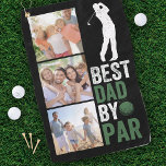 Best Dad By Par Photo Golf Towel<br><div class="desc">A modern Best Dad by Par design</div>