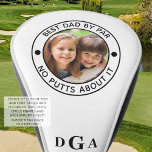 BEST DAD BY PAR Photo Monogram Funny Golf Head Cover<br><div class="desc">For the special golf-enthusiast father, create a unique photo golf head cover with the editable title BEST DAD BY PAR - NO PUTTS ABOUT IT or your custom text and personalized with a picture and his monogram in your choice of font styles and text and colour combinations (shown in black...</div>