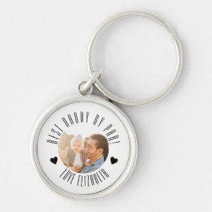 BEST Dad BY PAR Photo Personalised father's day Keychain