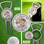 BEST DAD BY PAR Photo Personalized Divot Tool<br><div class="desc">Create a personalized Bottle Opener with Magnetic Golf Ball Marker and Divot Tool with your photo and custom text for a golfer you know (the sample shows BEST DAD BY PAR). Makes a great Father's Day, Dad birthday or holiday gift. ASSISTANCE: For help with design modification or personalization, colour change,...</div>