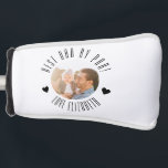 BEST dad BY PAR Photo Personalized father's day Golf Head Cover<br><div class="desc">Designed by the Arty Apples</div>