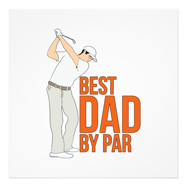 Best Dad By Par Photo Print (Front)