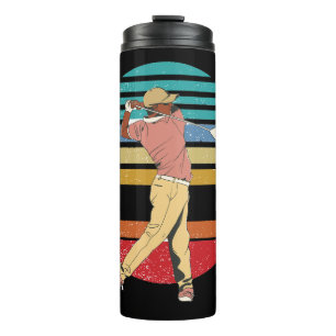 Best Dad by Par Rainbow & Black  Thermal Tumbler