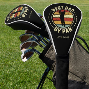 Best Dad By Par Retro Father's Day Golf Head Cover