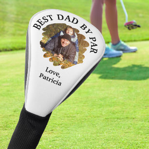 Best Dad by Par with Custom Photo Father's Day Golf Head Cover