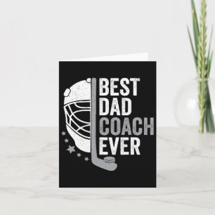 Best Dad Coach Ever Father's Day Hockey Card