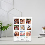 Best dad custom photo family collage father<br><div class="desc">Make your own unique family photo collage as a gift for your dad. Use four, 9 of your favourite photos of your father, his kids, family, friends or pet! With the text: Best Dad EVER. Personalize and add your names.White background, black text. Perfect as a birthday, Christmas or Father's Day...</div>