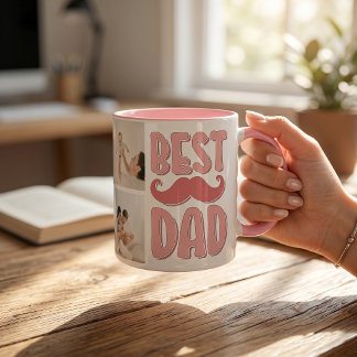 Best Dad Custom Photo Father's Day Gift For Dad Mug