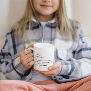 BEST DAD DEFINITION WITH PHOTO   FATHERS DAY MUG