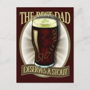 Best Dad Deserves A Stout Postcard