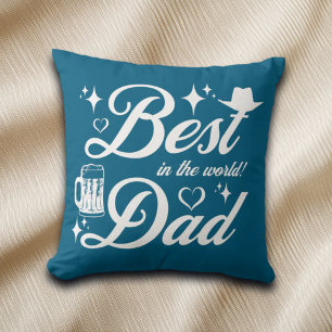 Best Dad Elegant Design Throw Pillow