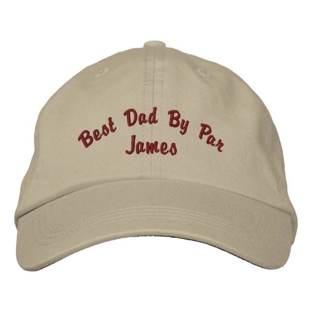 Best Dad Embroidered Cap (Front)