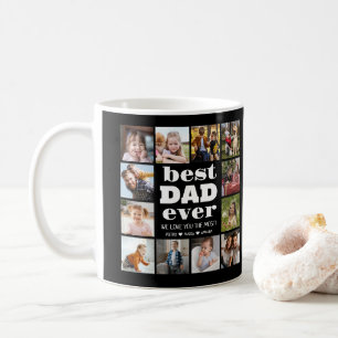 Best DAD Ever 12 Photo Collage  Coffee Mug