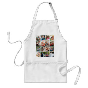 Best Dad Ever 16 Photo Collage Personalized Father Standard Apron