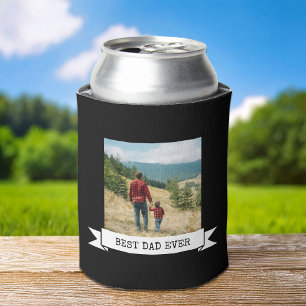 Best Dad Ever 2 Photo Can Cooler