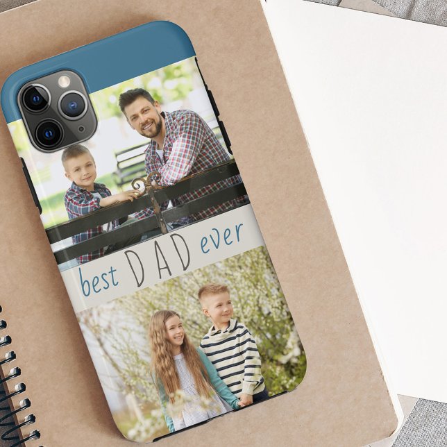Best Dad Ever 2 Photo Stylish Mens Case-Mate iPhone Case (Creator Uploaded)