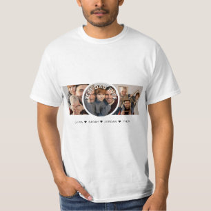Best dad ever 3 Photo Collage Father's day T-Shirt