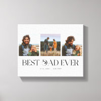 Best Dad Ever |  3-Photo Father's Day Retro