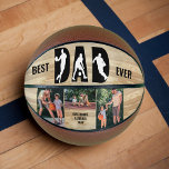 Best Dad Ever 3 Photo Letter Cut-Out Basketball<br><div class="desc">Best Dad Ever Basketball with 3 of your favourite photos. The design is lettered with "Best Dad Ever" and the template is ready for you to personalize with your custom text and 3 pictures which are displayed in 2x vertical portrait and 1x horizontal landscape format. The typography is decorated with...</div>