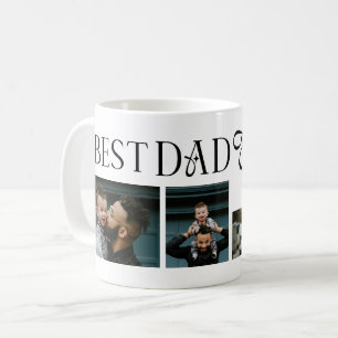 Best Dad Ever 3 Photos Heart fathers Day Gifts Coffee Mug
