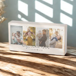 Best Dad Ever 4 Photos Collage Custom Wooden Box Sign<br><div class="desc">This is a wood box sign featuring 4 photos,  the text best dad ever and your custom message. This is the perfect gift for dad for father’s day,  his birthday or Christmas.
Photos by prostooleh / Freepik.</div>
