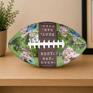 Best Dad Ever 4 Photos Keepsake Football