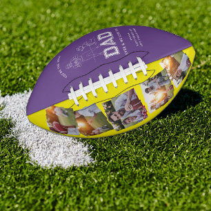 Best Dad Ever 5 Photo Father's Day Football