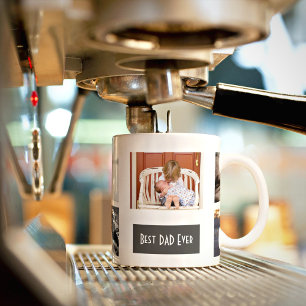 Best Dad Ever 5 Photo Personalized  Coffee Mug