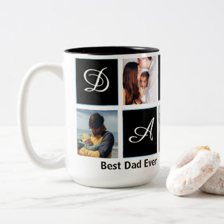 Best Dad Ever 5 Photo Personalized Mug