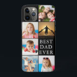 BEST DAD EVER 6 Photo Collage Case-Mate iPhone Case<br><div class="desc">Create a BEST DAD EVER photo collage of 6 photos and your choice of background colour. PHOTO TIP: For fastest/best results, choose a photo with the subject in the middle and/or pre-crop it to a square shape BEFORE uploading. CHANGES: Change the background colour and text font style, colour, size and...</div>