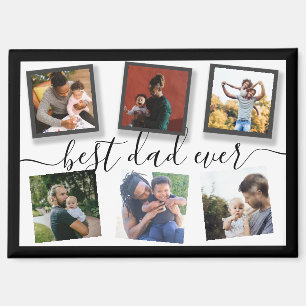 Best Dad Ever 6 Photo Instagram Collage Magnet