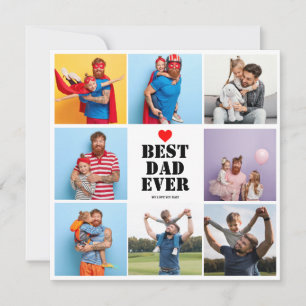 Best Dad Ever 8 Photo Collage Father's day Gift 