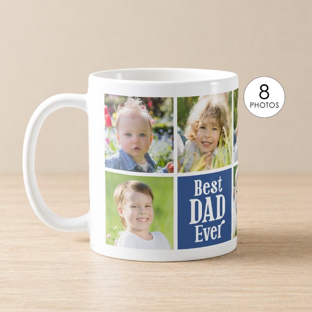 Best Dad Ever 8 Photos Coffee Mug (Creator Uploaded)