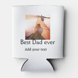 Best dad ever add name image fathers day text mess can cooler