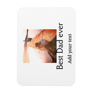 Best dad ever add name image fathers day text mess magnet