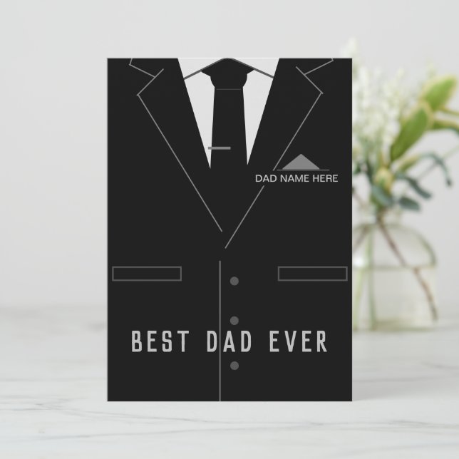 Best DAD Ever - Add Your Name /Text - Customize (Standing Front)