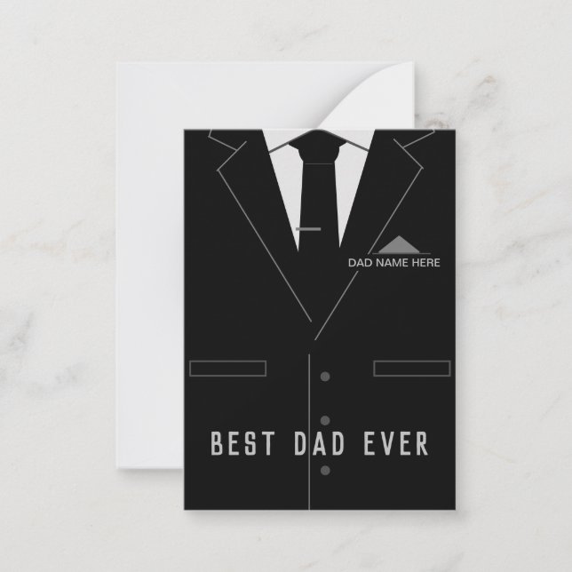 Best DAD Ever - Add Your Name /Text - Customize Card (Front)