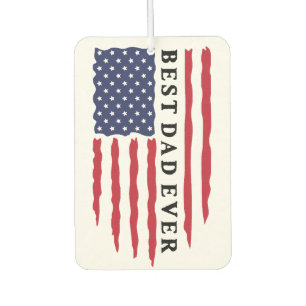 Best Dad Ever American Flag Air Freshener