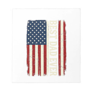 Best Dad Ever American Flag Vintage Vector Shirt_1 Notepad