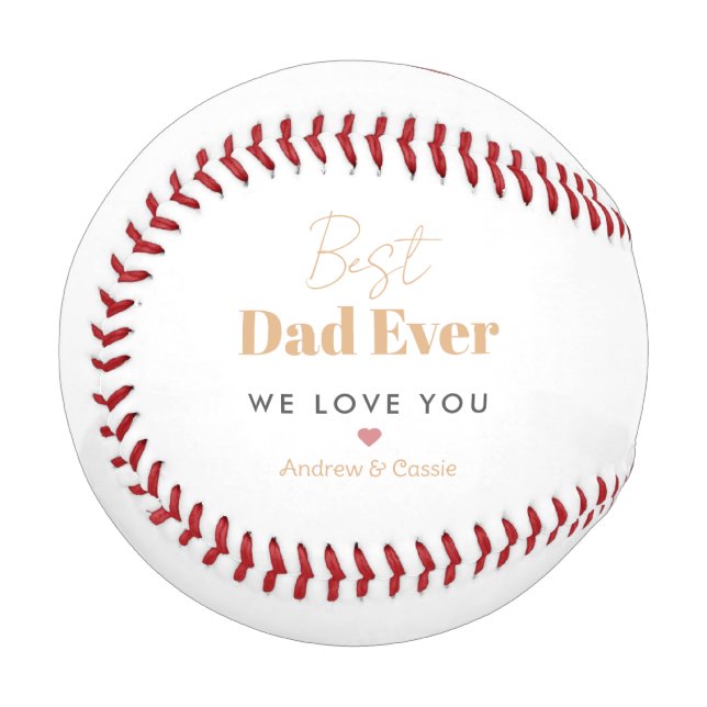 Best dad ever baseball (Front Left)