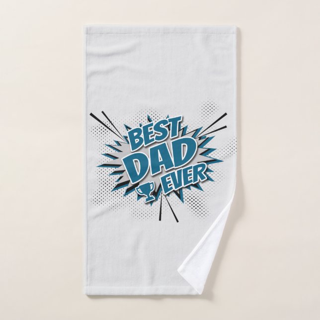Best Dad Ever Bath Towel Set (Hand Towel)