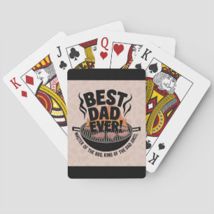 Best Dad Ever BBQ Design – King of the Grill Playing Cards